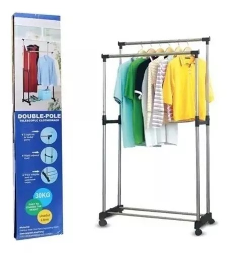 Miniatura 2 de Perchero 4 Niveles y Colgador Ropa Doble